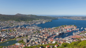 City of Bergen, Norway View