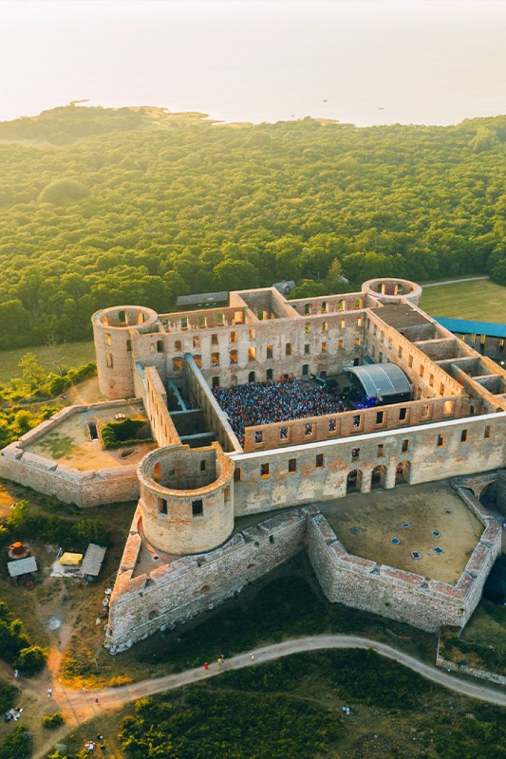 Borgholm Castle historic ruins on Öland island Sweden travel guide