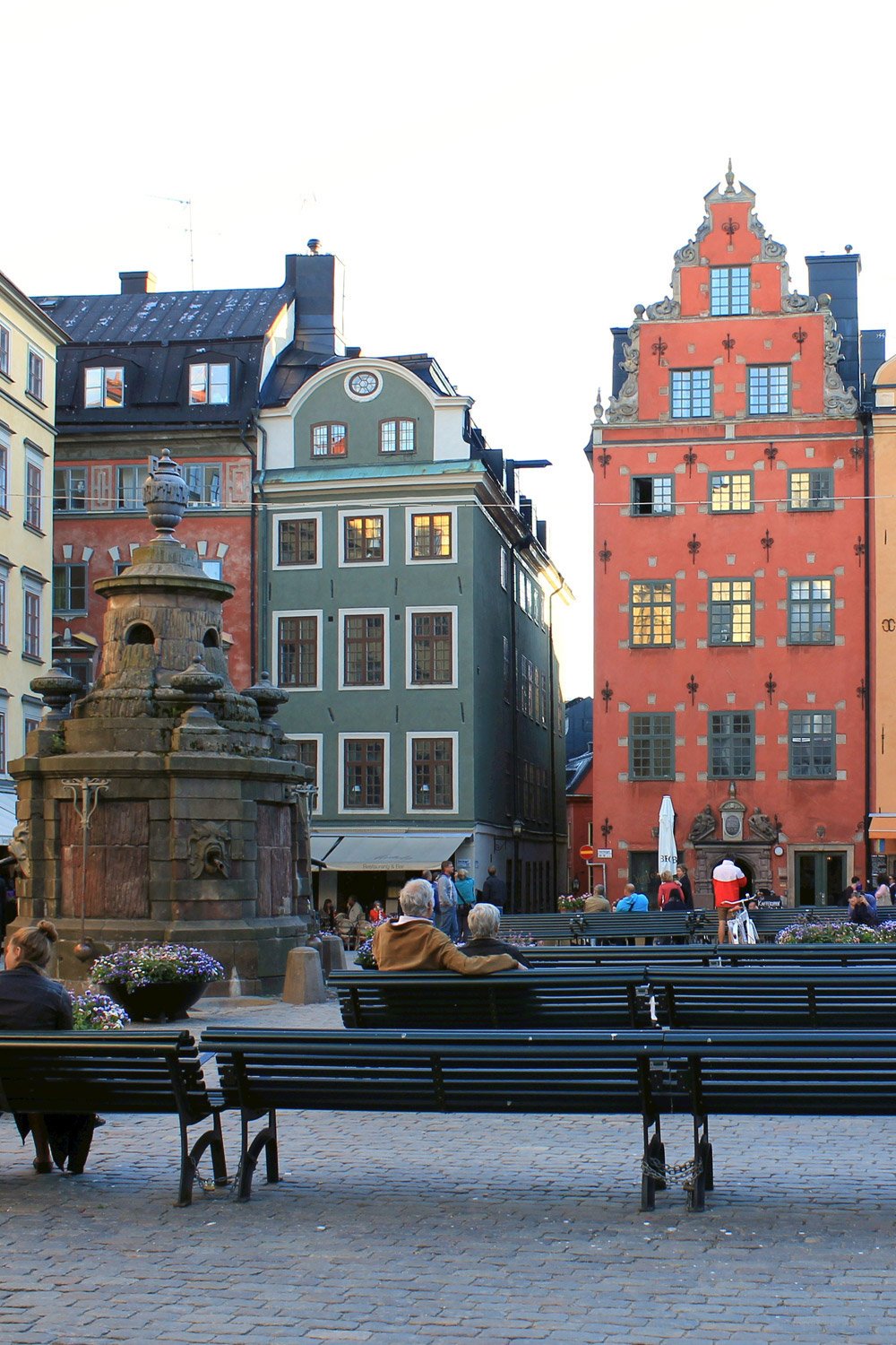 Stortorget Square in Gamla Stan Stockholm with colorful historic buildings