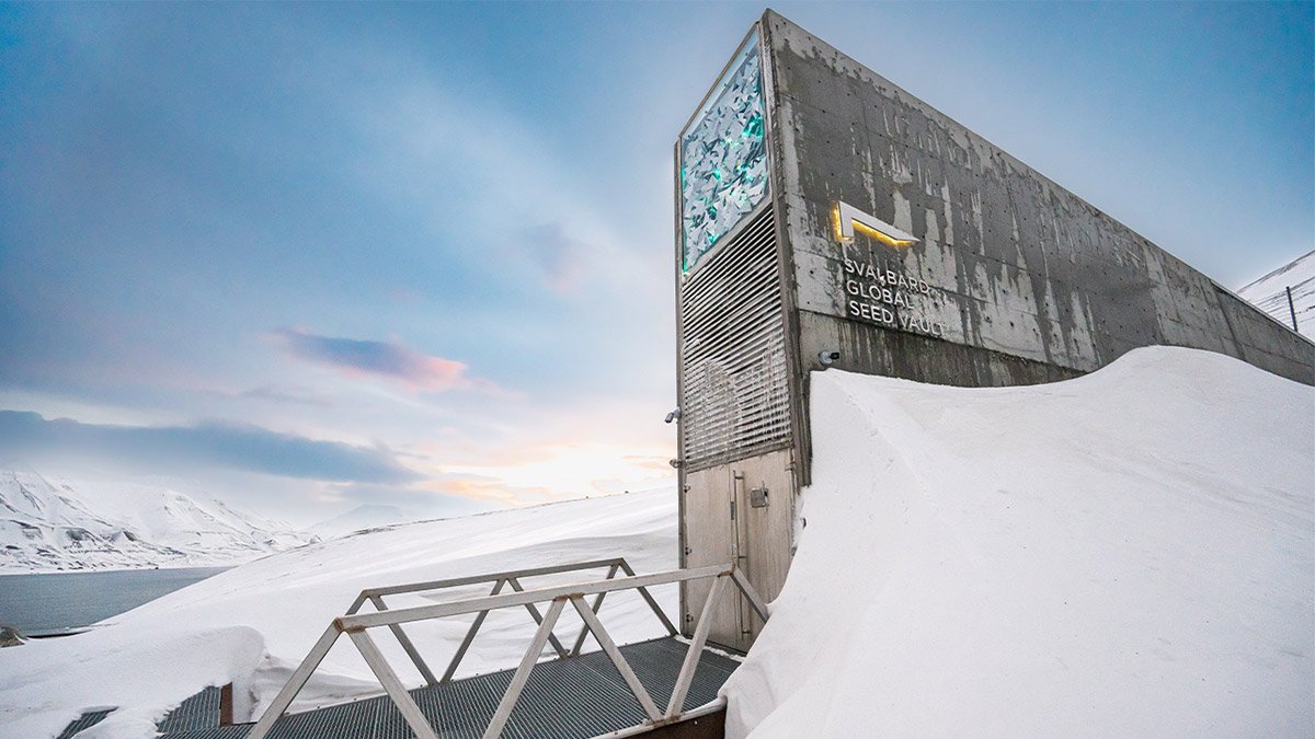 Svalbard Global Seed Vault, an iconic facility in Norway preserving biodiversity.