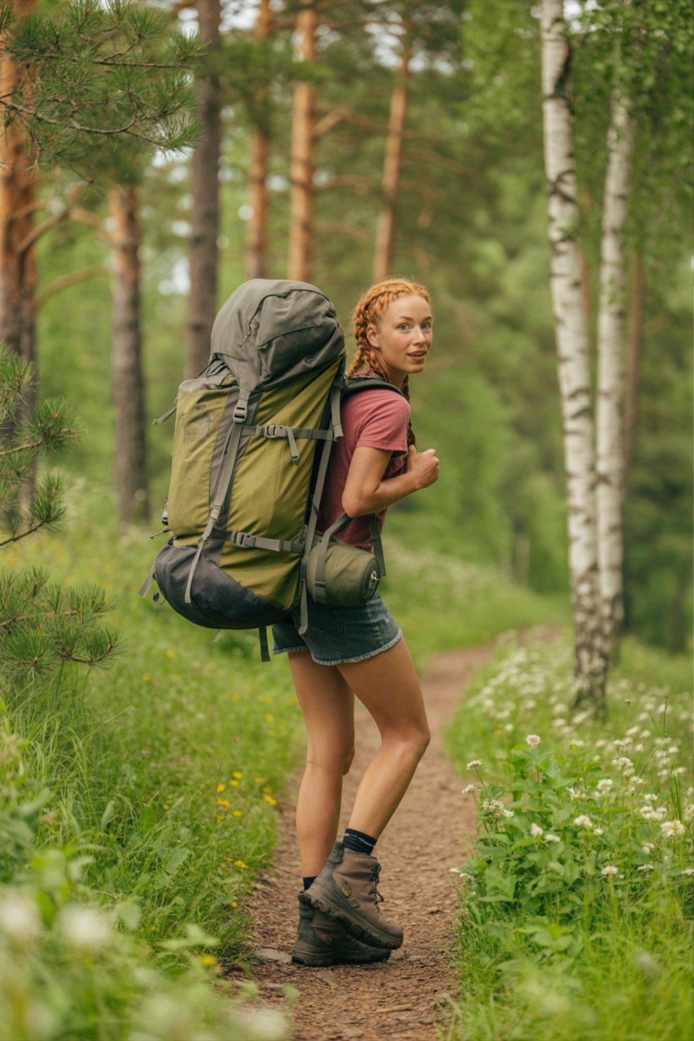 Backpacker experience in Sweden with budget travel lifestyle, backpacks, and outdoor exploration