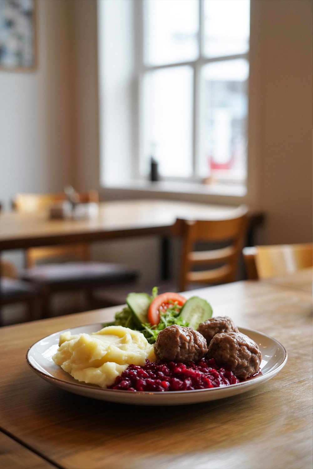 Affordable Swedish dining with a typical 'Dagens Lunch' meal, served in a casual budget-friendly setting