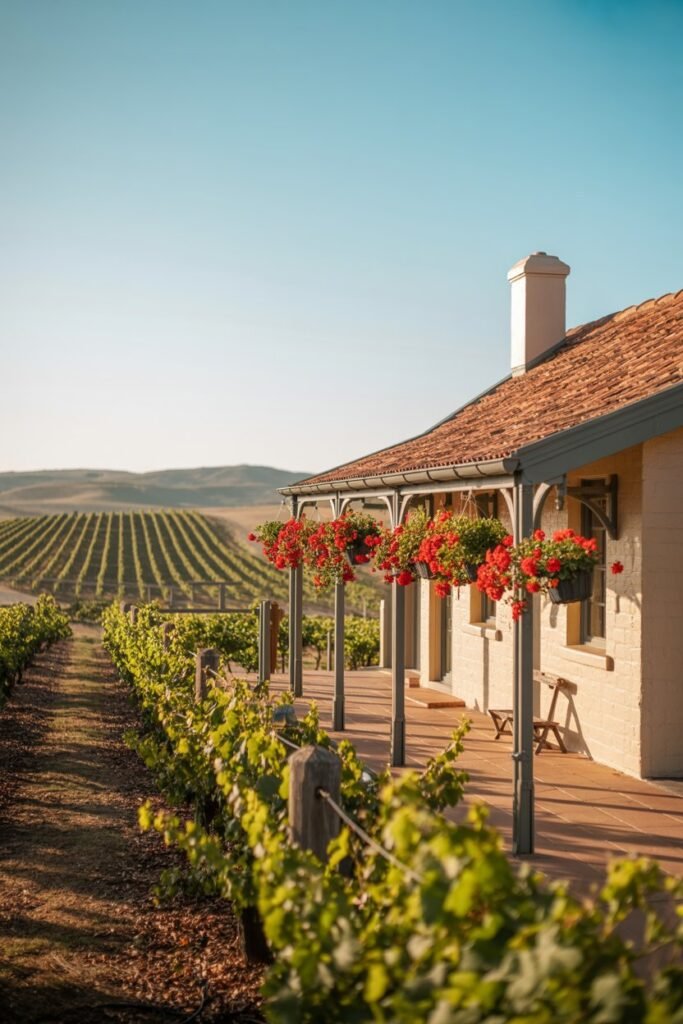 Hentley Farm winery with vineyards in Barossa Valley, boutique wine tour destination in South Australia