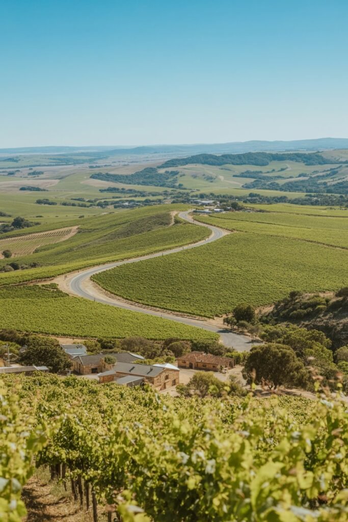 Menglers Hill Lookout panoramic vineyard views Barossa Valley wine tour destination