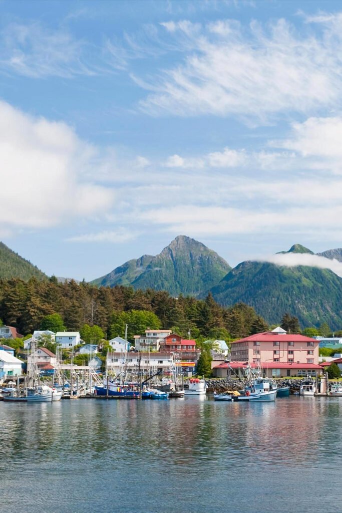 Sitka Alaska travel guide 2026 showing coastal town with mountains, ocean views, and cultural landmarks featured in Pathfinders Travel blog