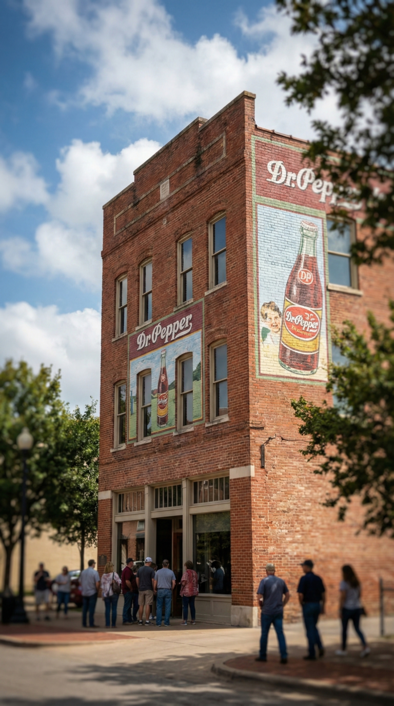 Dr Pepper Museum historic brick building in Waco Texas