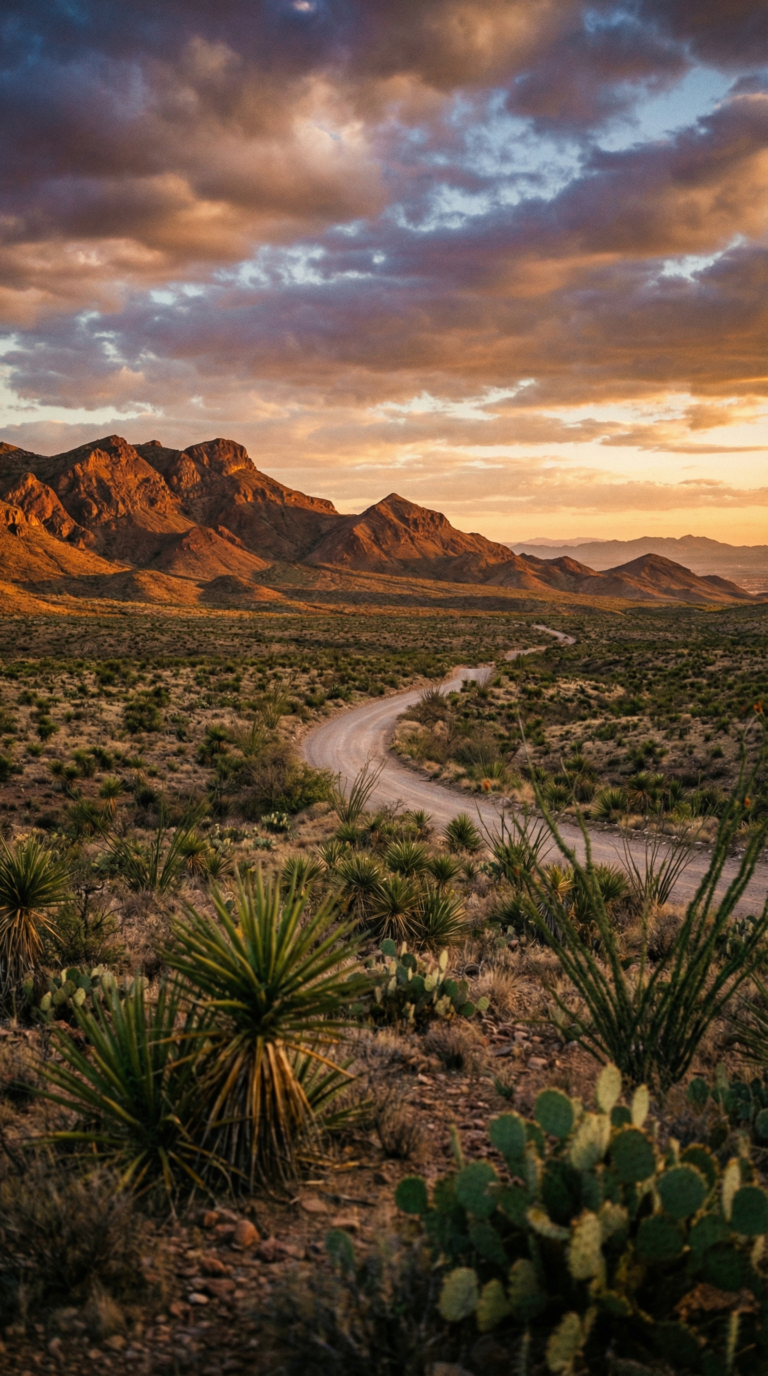 West Texas desert landscape near Franklin Mountains State Park