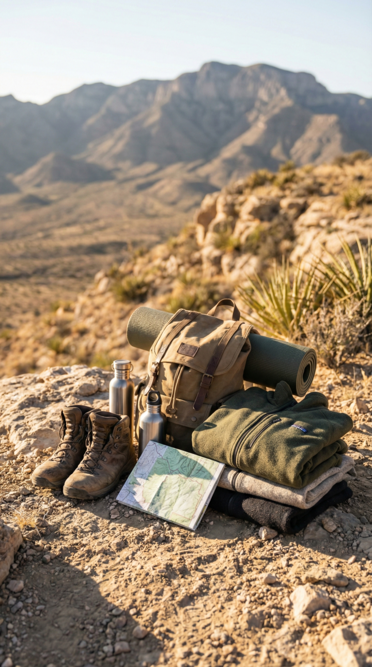 Essential hiking gear for Guadalupe Mountains National Park