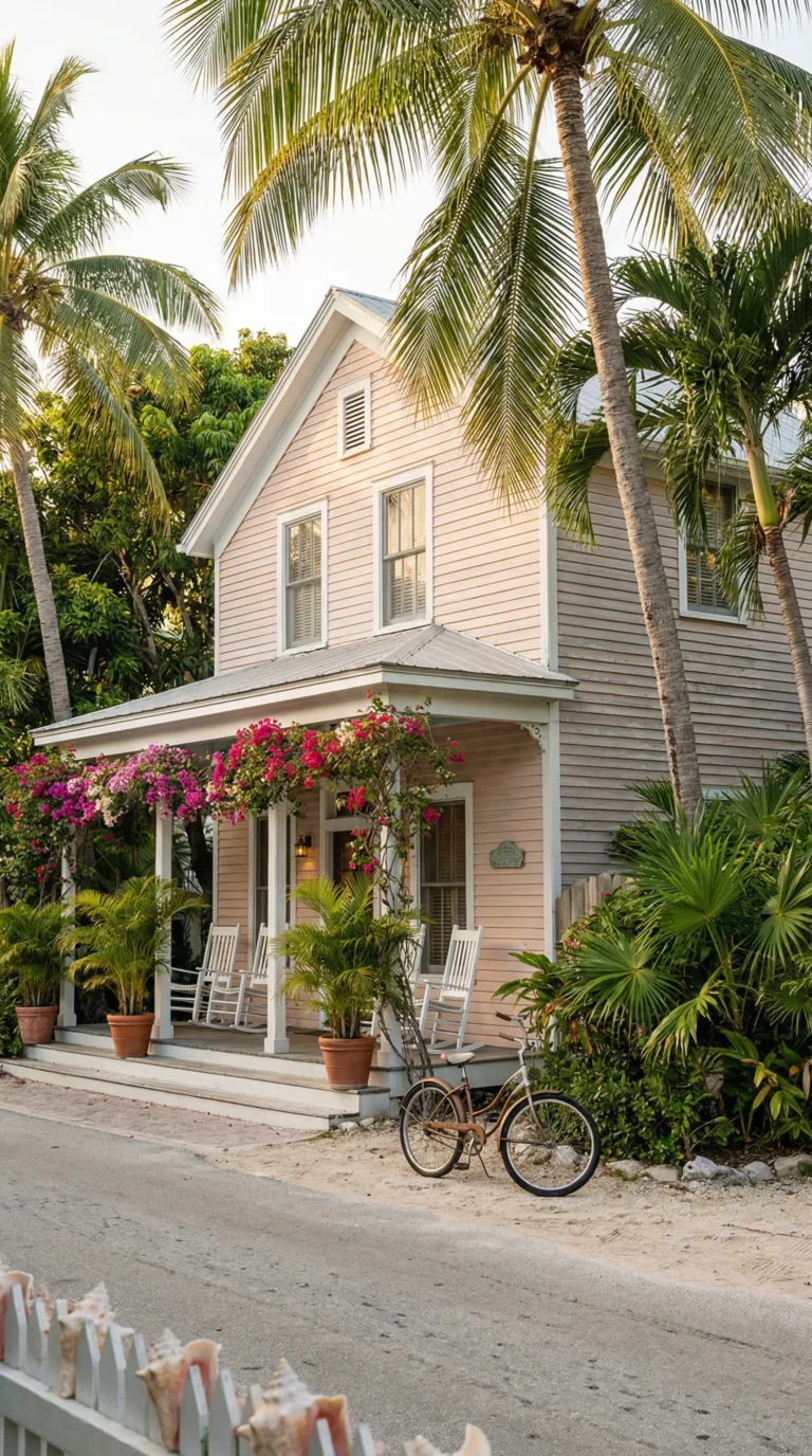 Boutique hotel in Key West with historic architecture and tropical garden courtyard