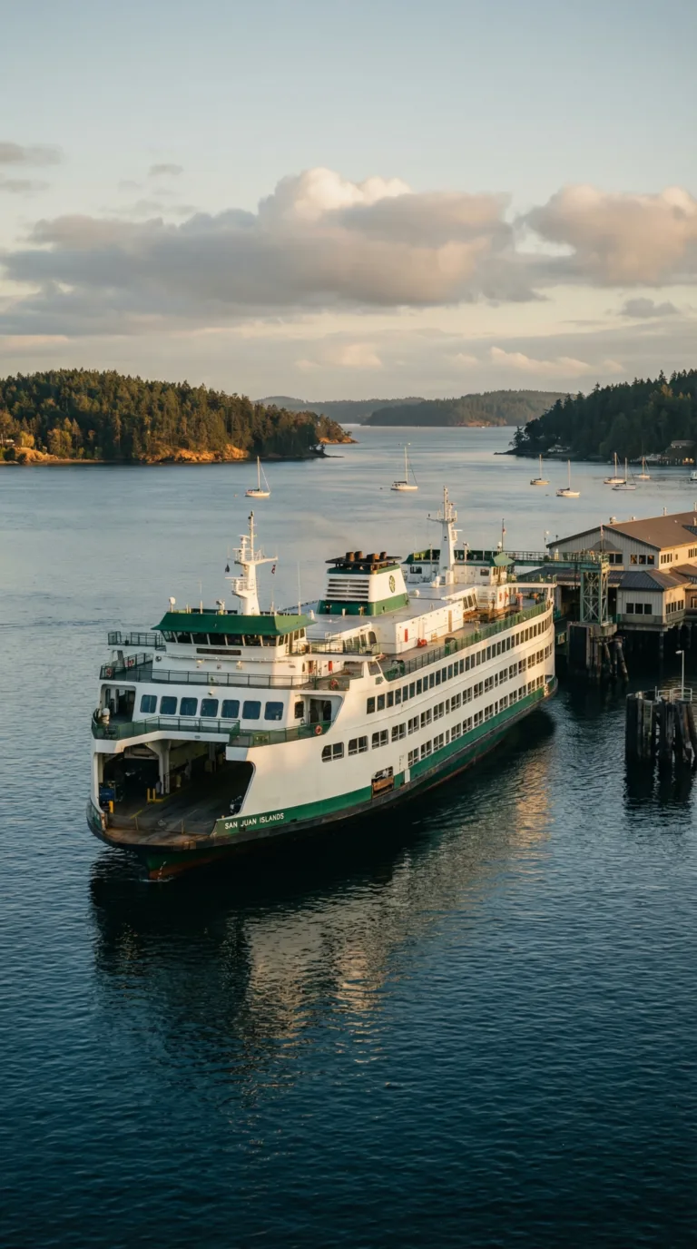 Ferry to San Juan Islands departing from Bellingham Washington