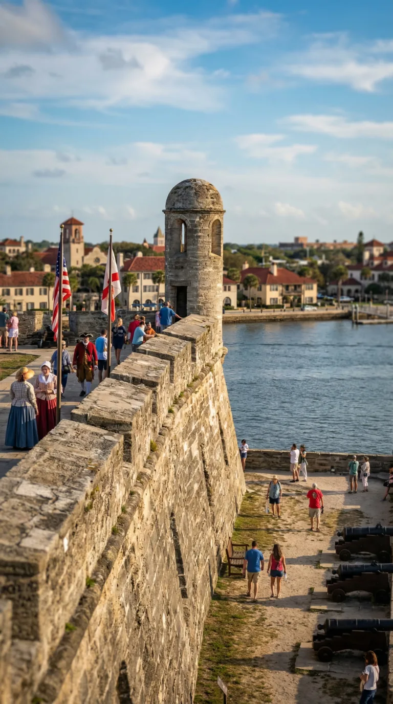 Historic Castillo de San Marcos fortress in St. Augustine, Florida
