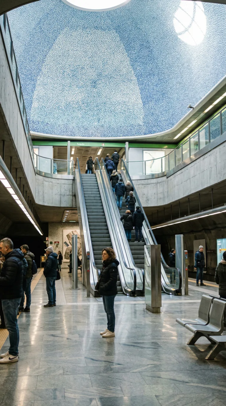 Naples Metro station with contemporary art installations