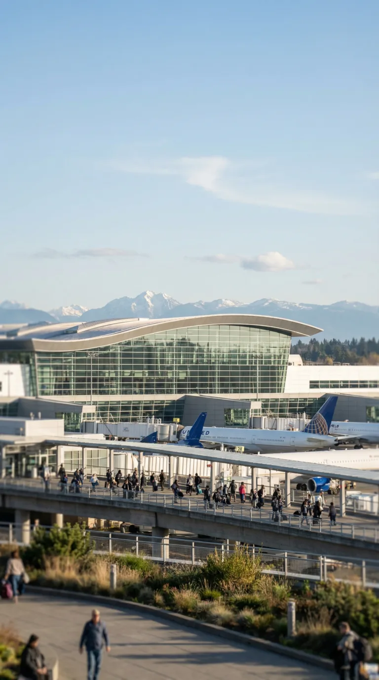 Seattle-Tacoma International Airport terminal and entrance