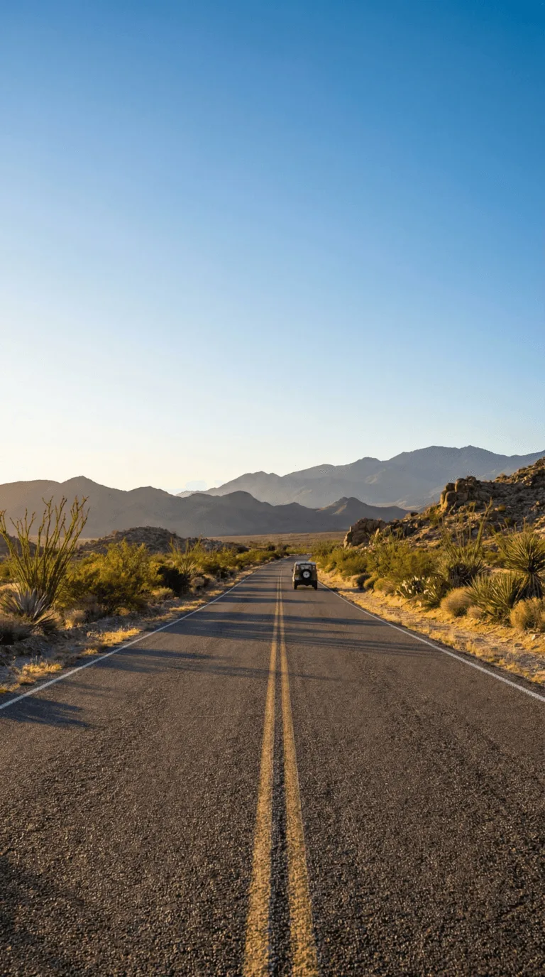 Winding dirt road through desert landscape leading deeper into Big Bend National Park