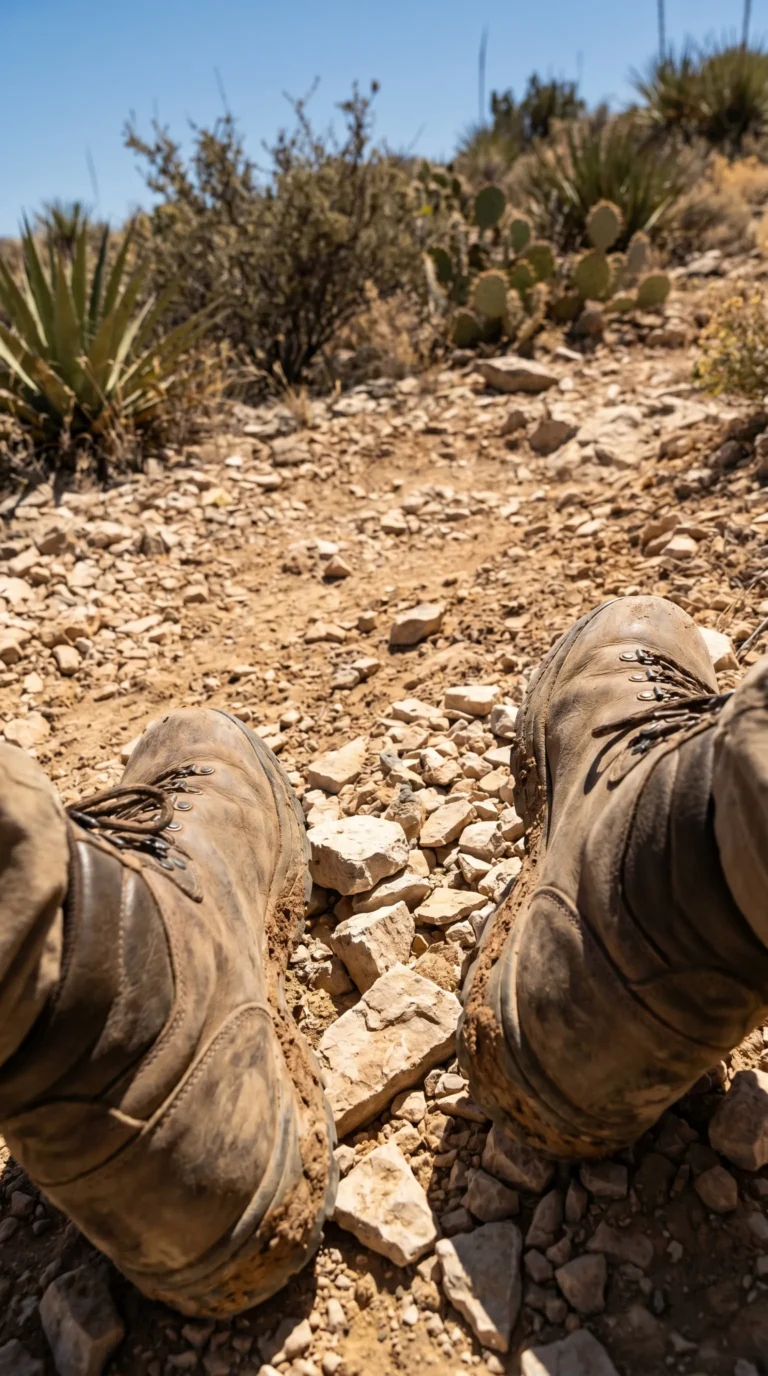 Hiking Boots Built for Limestone Scrambles for Guadalupe Mountains National Park : Hiking Texas' Highest Peak