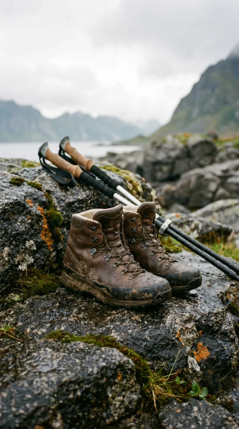 Hiking Boots and Socks for Lofoten Terrain for Hiking In Lofoten: Reinebringen, Best Trails & Coastal Villages
