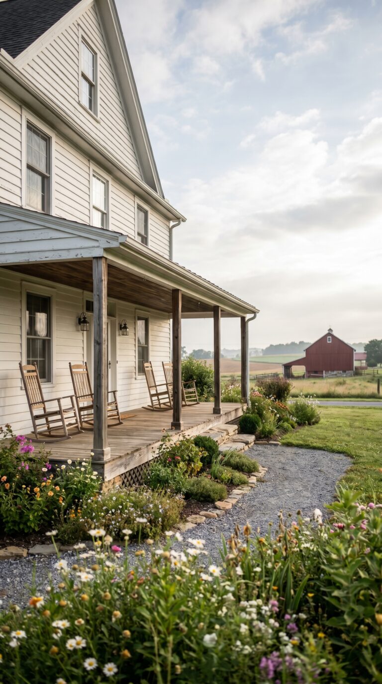 Historic farmhouse bed and breakfast in Lancaster County Pennsylvania countryside