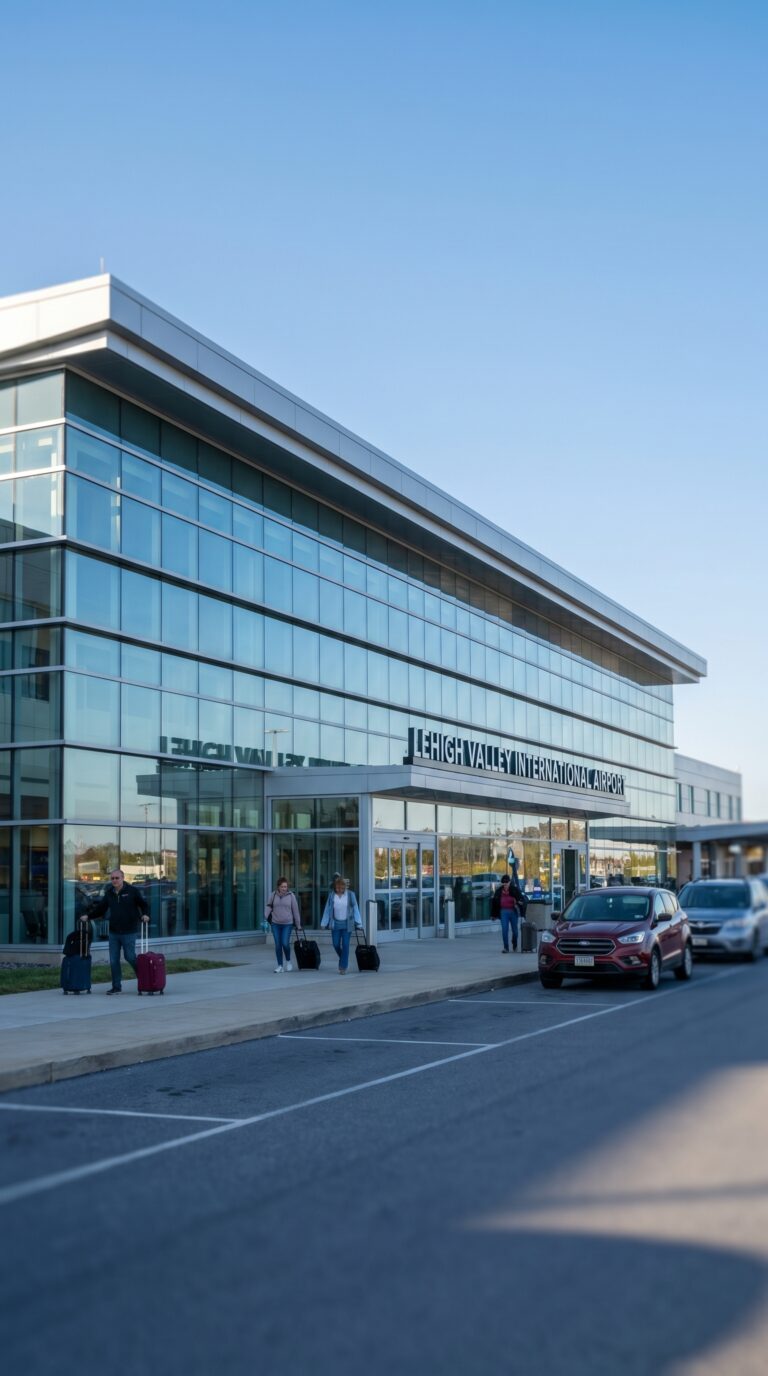 Lehigh Valley International Airport terminal serving Bethlehem Pennsylvania