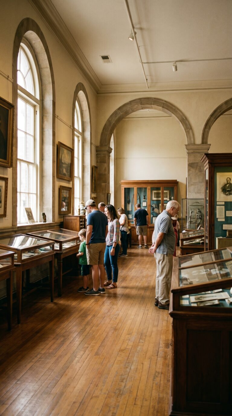 Visitors exploring historic cultural attraction in Reading Pennsylvania