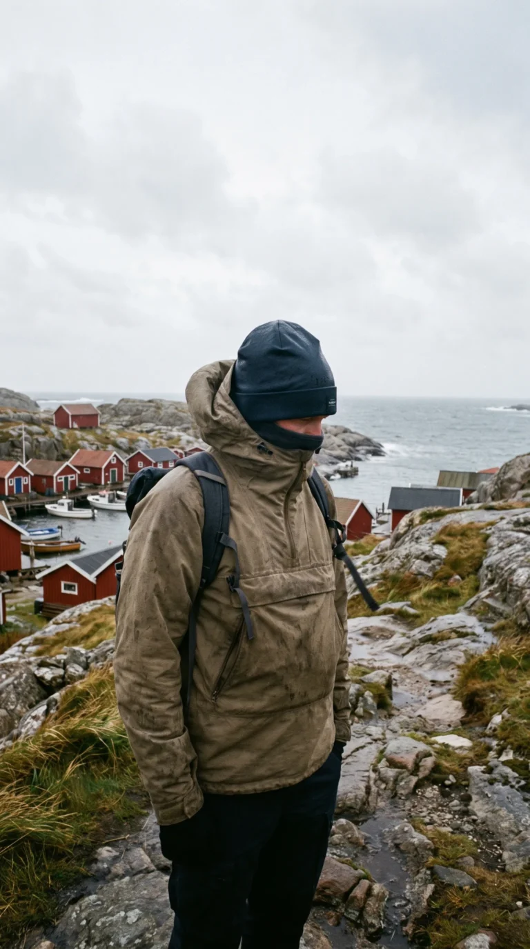Waterproof Beanie for Head Protection for Smögen & Marstrand, Bohuslän Coast Sweden
