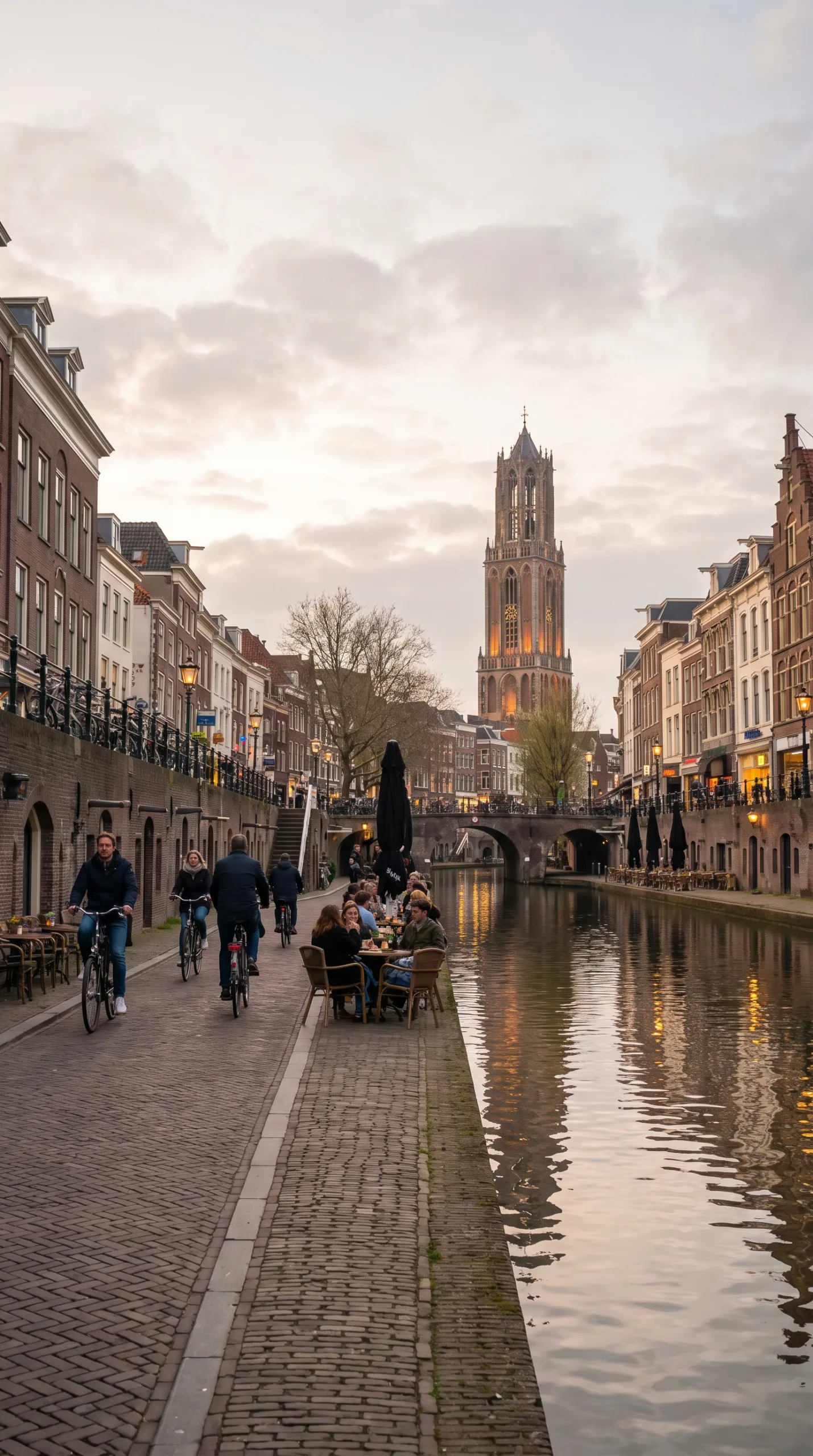 Utrecht canal and Dom Tower, an easy day trip from Amersfoort