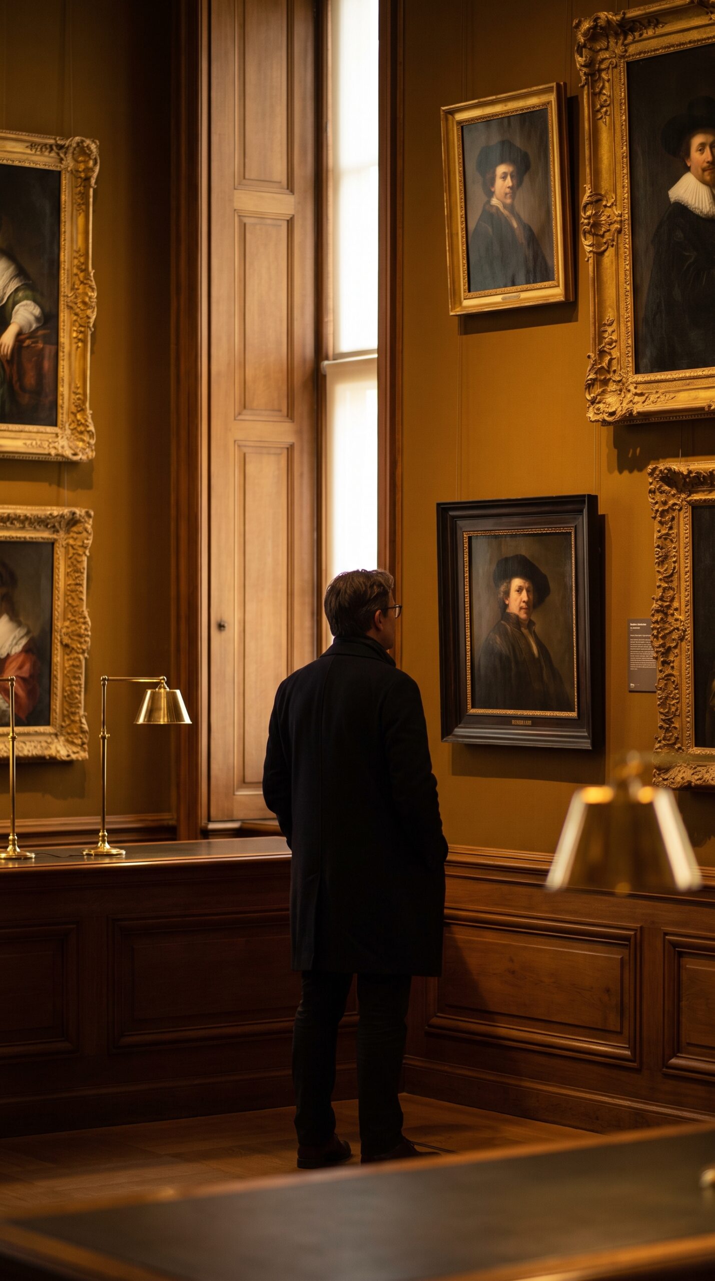 Gallery inside the Mauritshuis art museum in The Hague, Netherlands